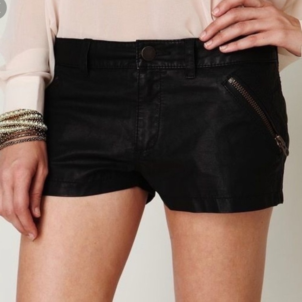 Free people pleather shorts